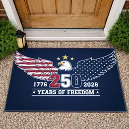 Bald Eagle American Flag 1776-2026 Patriotic - USA 250th Anniversary Independence Day Doormat