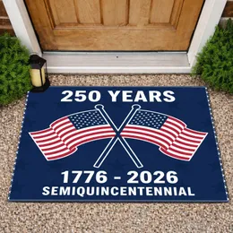 Betsy Ross & 50 Star Flags 1776-2026 - USA 250th Anniversary Commemorative Display Doormat