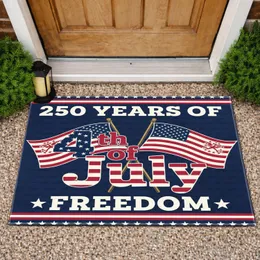 4th of July 250 Years Freedom Flag 1776-2026 Patriotic - USA Independence Day Gift for Veterans Doormat