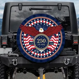 Bald Eagle American Flag 1776-2026 - USA 250th Anniversary Freedom Celebration Spare Tire Cover
