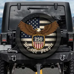 Bald Eagle American Flag 1776-2026 - USA 250th Anniversary Patriotic Gift for Dad Spare Tire Cover