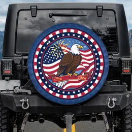 Bald Eagle American Flag 1776-2026 - USA 250th Anniversary Independence Day Patriotic Gift Spare Tire Cover