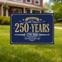 USA 250 Years 1776-2026 Anniversary Patriotic American - Independence Day Celebration Yard Sign