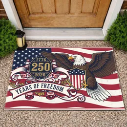 Bald Eagle American Flag 1776-2026 - USA 250th Anniversary Independence Day Gift Doormat