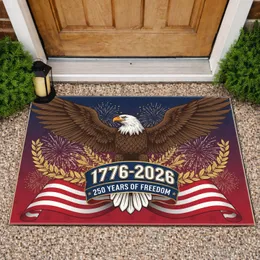 Bald Eagle American Flag 1776-2026 - USA 250 Years of Freedom Patriotic Anniversary Doormat