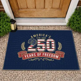 Patriotic 250 Emblem Stars Stripes - America's 250 Years of Freedom 1776-2026 Doormat