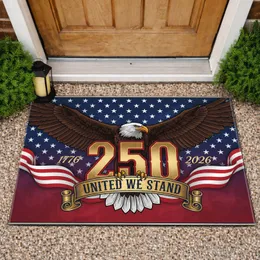 Bald Eagle American Flag 1776-2026 - United We Stand USA 250th Anniversary Doormat