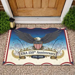 Bald Eagle American Flag 1776-2026 - USA 250th Anniversary Independence Day Gift for Veterans Doormat