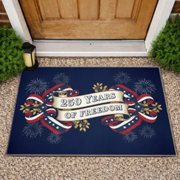 Bold 250 Years of Freedom Patriotic Banner - USA 250th Anniversary 1776-2026 Celebration Doormat