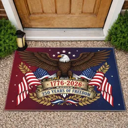 Bald Eagle American Flag 1776-2026 - USA 250 Years of Freedom Independence Day Doormat