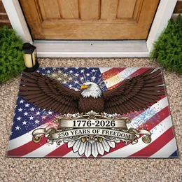 Bald Eagle American Flag 1776-2026 - USA 250 Years of Freedom Anniversary Gift Doormat