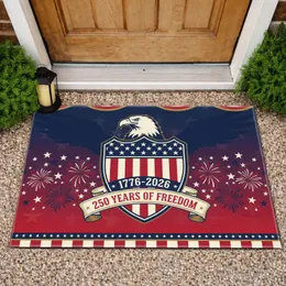 Bald Eagle 1776-2026 USA 250 Years Freedom Shield - Independence Day Gift for Veterans Doormat