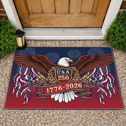 Bald Eagle American Flag 1776-2026 - USA 250th Anniversary Patriotic Freedom Honor Doormat