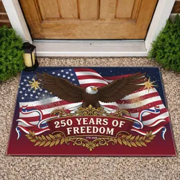 Bald Eagle American Flag 250 Years of Freedom - USA 250th Anniversary Patriotic Doormat
