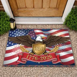 Bald Eagle American Flag 1776-2026 - USA 250th Anniversary Gift for Veterans Doormat