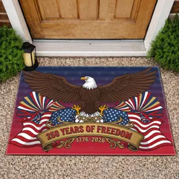 Bald Eagle American Flag 1776-2026 - USA 250 Years of Freedom Independence Day Doormat