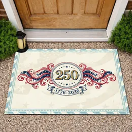250th Anniversary Patriotic Emblem Bunting 1776-2026 - USA Independence Day Doormat