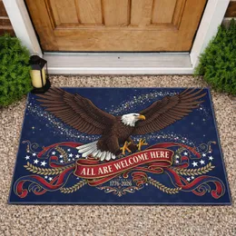 Bald Eagle American Flag 1776-2026 - USA 250th Anniversary Independence Day Celebration Doormat