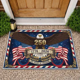 Bald Eagle American Flag 1776-2026 - USA 250th Anniversary Freedom Celebration Doormat