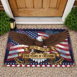Bald Eagle American Flag 1776-2026 - USA 250th Anniversary Independence Day Gift for Veterans Doormat