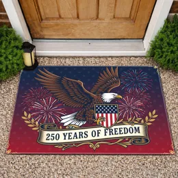 Bald Eagle American Flag 1776-2026 - USA 250 Years of Freedom Independence Day Doormat