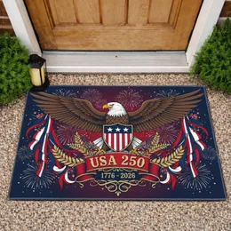 Bald Eagle American Flag 1776-2026 - USA 250th Anniversary Patriotic Bunting for Veterans Doormat