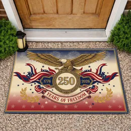 Bald Eagle 250 Years Freedom Shield 1776-2026 - USA Independence Day Tribute Doormat