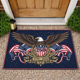 Bald Eagle American Flag Stars & Stripes 1776-2026 - USA 250th Anniversary Emblem Doormat