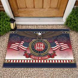 Bald Eagle American Flag 1776-2026 Shield - USA 250th Anniversary Gift for Veterans Doormat