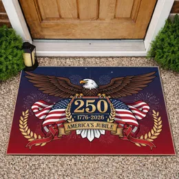 Bald Eagle American Flag Stars Stripes 1776-2026 - USA 250th Anniversary Independence Day Doormat