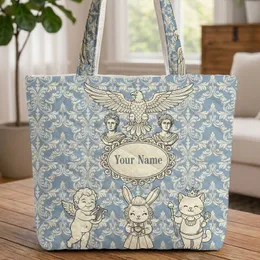 Majestic Eagle Classical Male Busts Baroque Damask - History Home Decor Gift Quilted Tote Bag