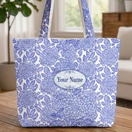 Chrysanthemum Foliage Blooms - Everyday Tote Home Decor Gift Quilted Tote Bag