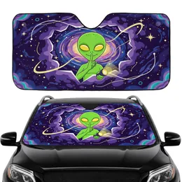 Friendly Green Alien Shhh Glowing Flashlight - Galaxy Rift Cosmic Space Explorer Gift Car Sunshade