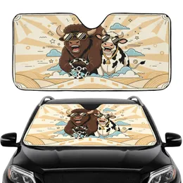 Buffalo Holstein Cow Aviator Sunglasses Road Trip Travel Gift Car Sunshade