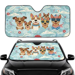 Dogs American Flag Bandana Sunglasses - Celebration Gift for Dog Lovers Car Sunshade