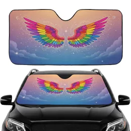 Simple Curved Shapes Visual - Essential Car Interior Daily Protection Accessory Car Sunshade