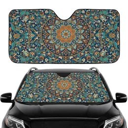 Persian Floral Mandala Arabesque Scrollwork Foliate Vines - Home Decor Gift Car Sunshade