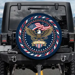 Bald Eagle American Flag 1776-2026 - USA 250th Anniversary Gift for Veterans Spare Tire Cover