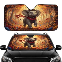 Baby Elephant Adventurer Hat Autumn Forest - Wildlife Lover Gift Car Sunshade