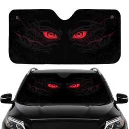 Demonic Eyes Eyelids Swirling Tendrils Obsidian Ancient Glyphs - Horror Fan Gift Car Sunshade