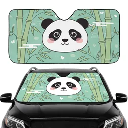 Panda Bamboo Butterfly Clouds - Wildlife Nature Lover Gift Car Sunshade
