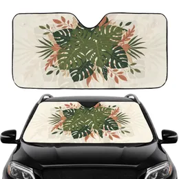 Tropical Leaves Monstera Philodendron - Home Decor Gift for Plant Lover Car Sunshade