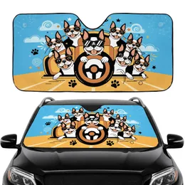 Boston Terriers Steering Wheel Road Trip Sunglasses - Dog Lover Travel Essentials Gift Car Sunshade