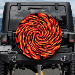 Flame Camouflage Wavy Ribbons - Adventure Lifestyle Spare Tire Cover