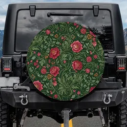Arts Crafts Floral Vines Berries Blossoms Spare Tire Cover