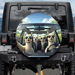Alpacas Joyride Selfie Sunglasses - Adventure Drive Vehicle Decor Spare Tire Cover