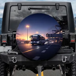 Twilight City Airport Shuttle Bus - Travel Essentials Gift Spare Tire Cover