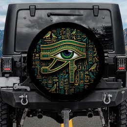 Eye of Horus Egyptian Hieroglyphs - Decor Gift for History Lover Spare Tire Cover