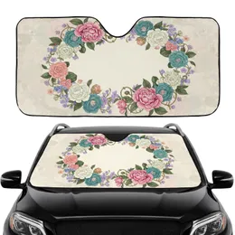 Lush Blooming Peonies Camellias Botanical Garden Flowers - Nature Lover Gift Car Sunshade