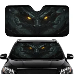 Ancient Powerful Dragon Eyes Mystical Smoke - Fantasy Lover Gift Car Sunshade